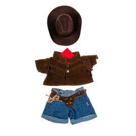 FFCC Clothes - 16" Cowboy outfit with Brown Hat