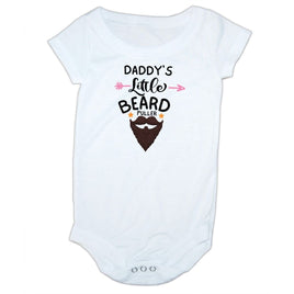 Baby Bodysuit: Daddy's Little Beard Puller funny infant one-piece