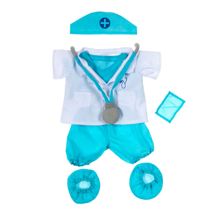 Doctor outfit for 16 inch plush stuffed dolls, bears, and buddies