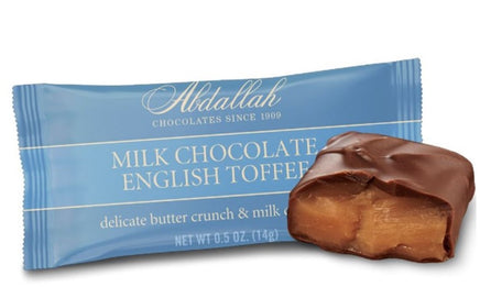 Abdallah candies Milk Chocolate English Toffee .5 oz piece