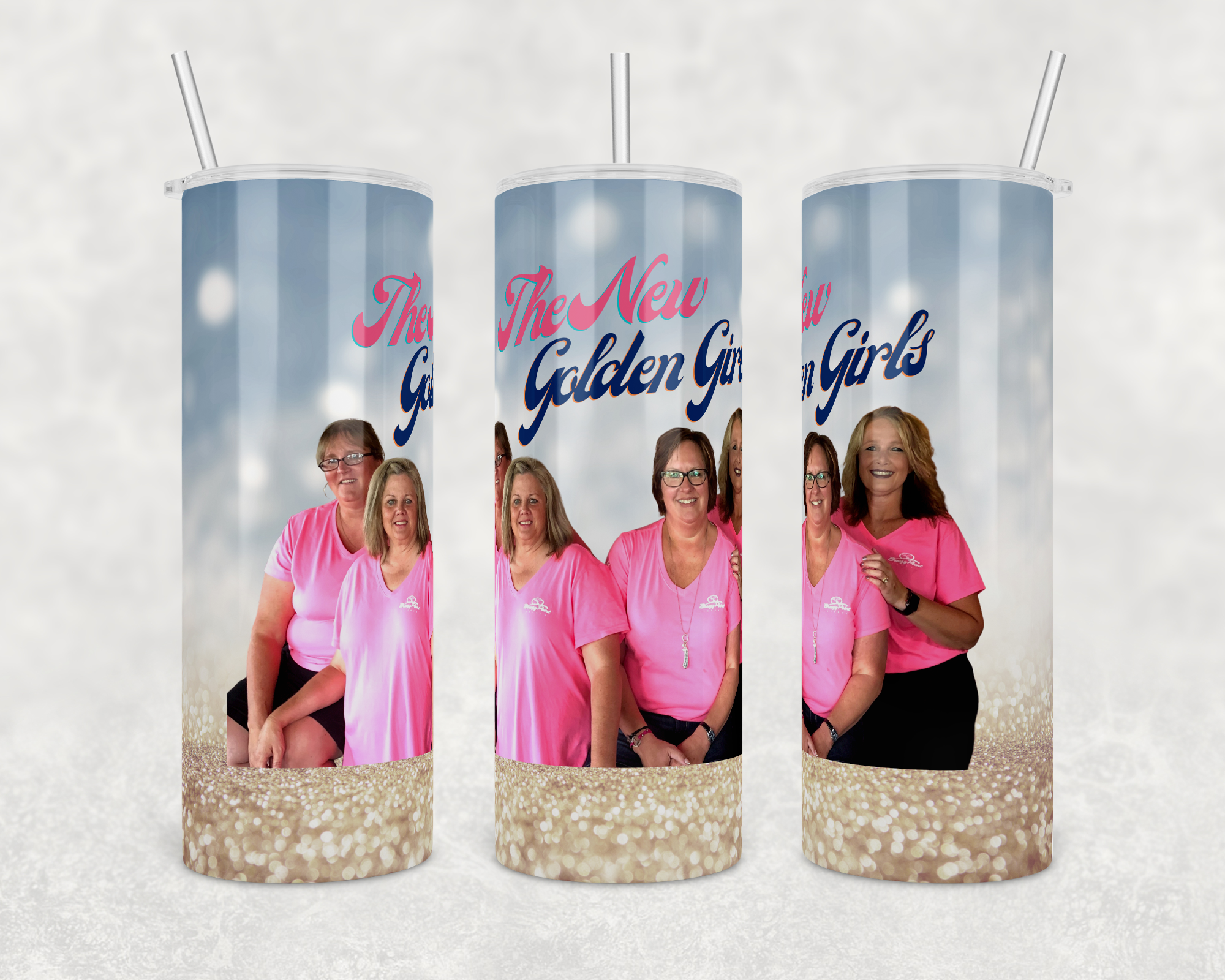 Girls Weekend Custom Tumbler 20 oz stainless steel skinny with lid and straw
