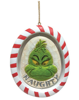 Grinch Rotating Hanging Naughty or Nice Ornament