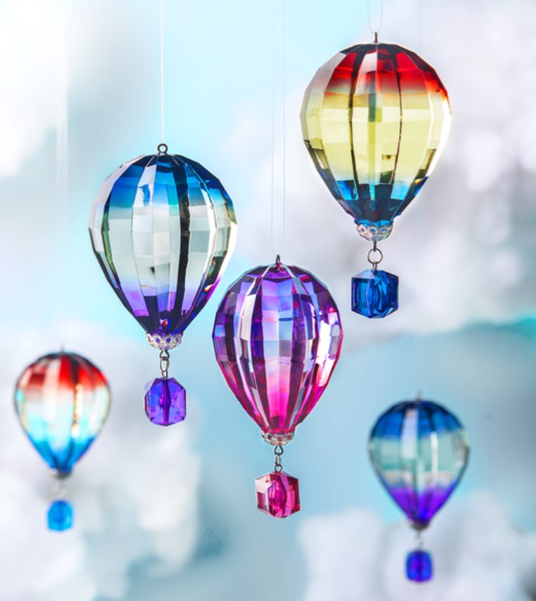 Hot Air Balloon Ornaments Assorted
