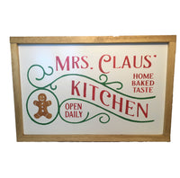 Mrs Claus Home Baked Kitchen Sign