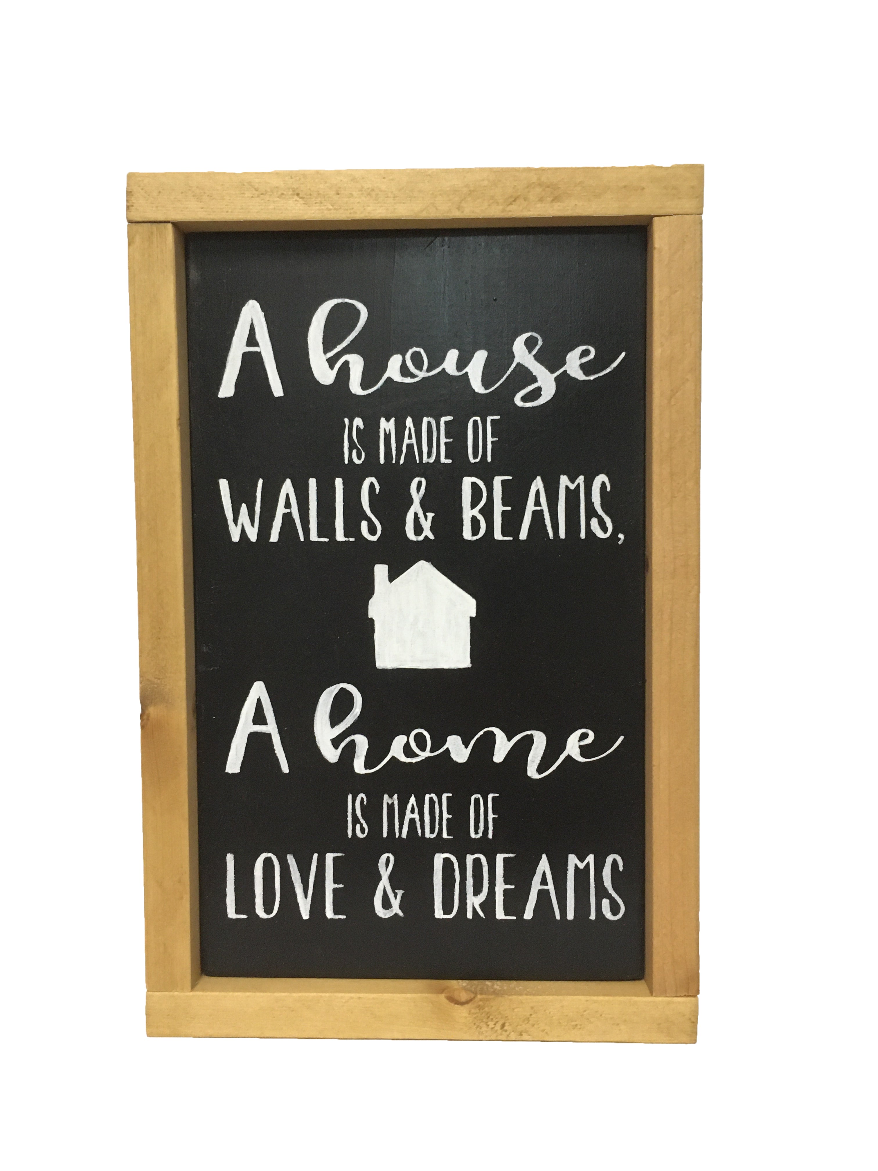 House is made...Home with love and Dreams Hand Painted Sign