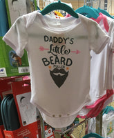 Baby Bodysuit: Daddy's Little Beard Puller funny infant one-piece