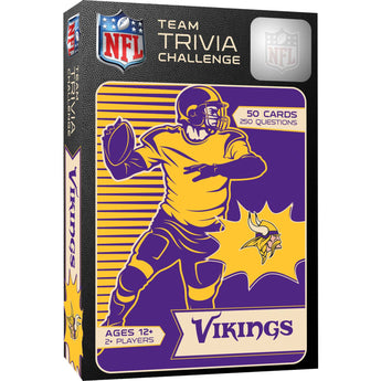 Minnesota Vikings Trivia Challenge Game with 50 cards and 250 team-specific questions