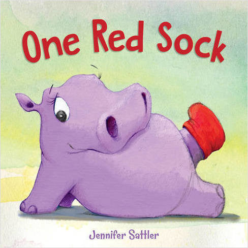 One Red Sock Flocked Board Book by Jennifer Sattler