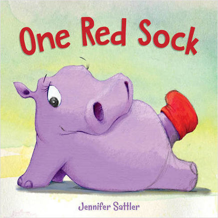 One Red Sock Flocked Board Book by Jennifer Sattler