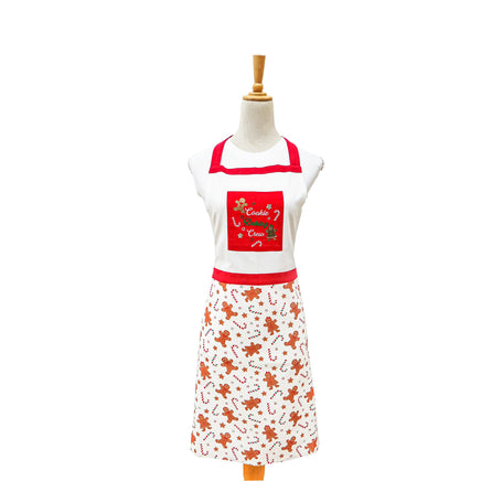 Mommy and Me Christmas Candy Cane Gingerbread Apron Set