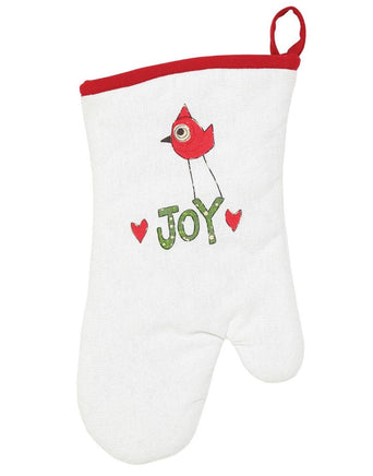 Red Bird Joy Oven Mitt from Izzy and Oliver Collection