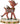 Rudolph skating on ice hand painted stone resin figurine by Jim Shore for Enesco back view