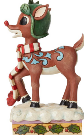 Rudolph in Aviator Hat Figurine by Jim Shore for Enesco