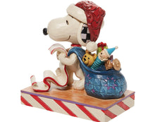 Peanuts Santa Snoopy with List and Bag Figurine
