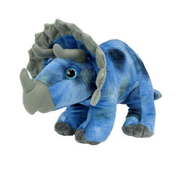 Triceratops plush stuffed animal toy 16" in length.