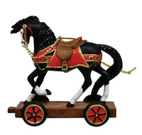 Trail of Painted Ponies Christmas Past 2022 Black Horse Hanging Christmas Ornament