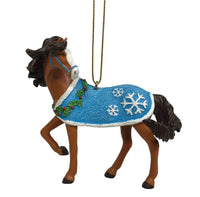 Trail of Painted Ponies Snow Ready Brown Horse Hanging Ornament from Enesco