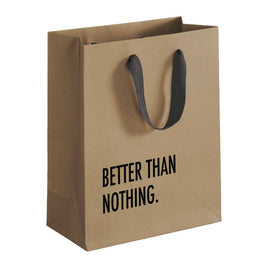 Gift Bag: Better Than Nothing Brown Gift Bag