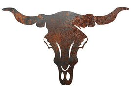 Cowskull Rusty Metal Wall Sign
