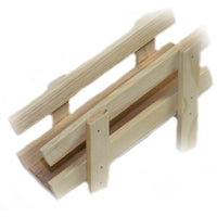 Wooden toy farm cattle chute