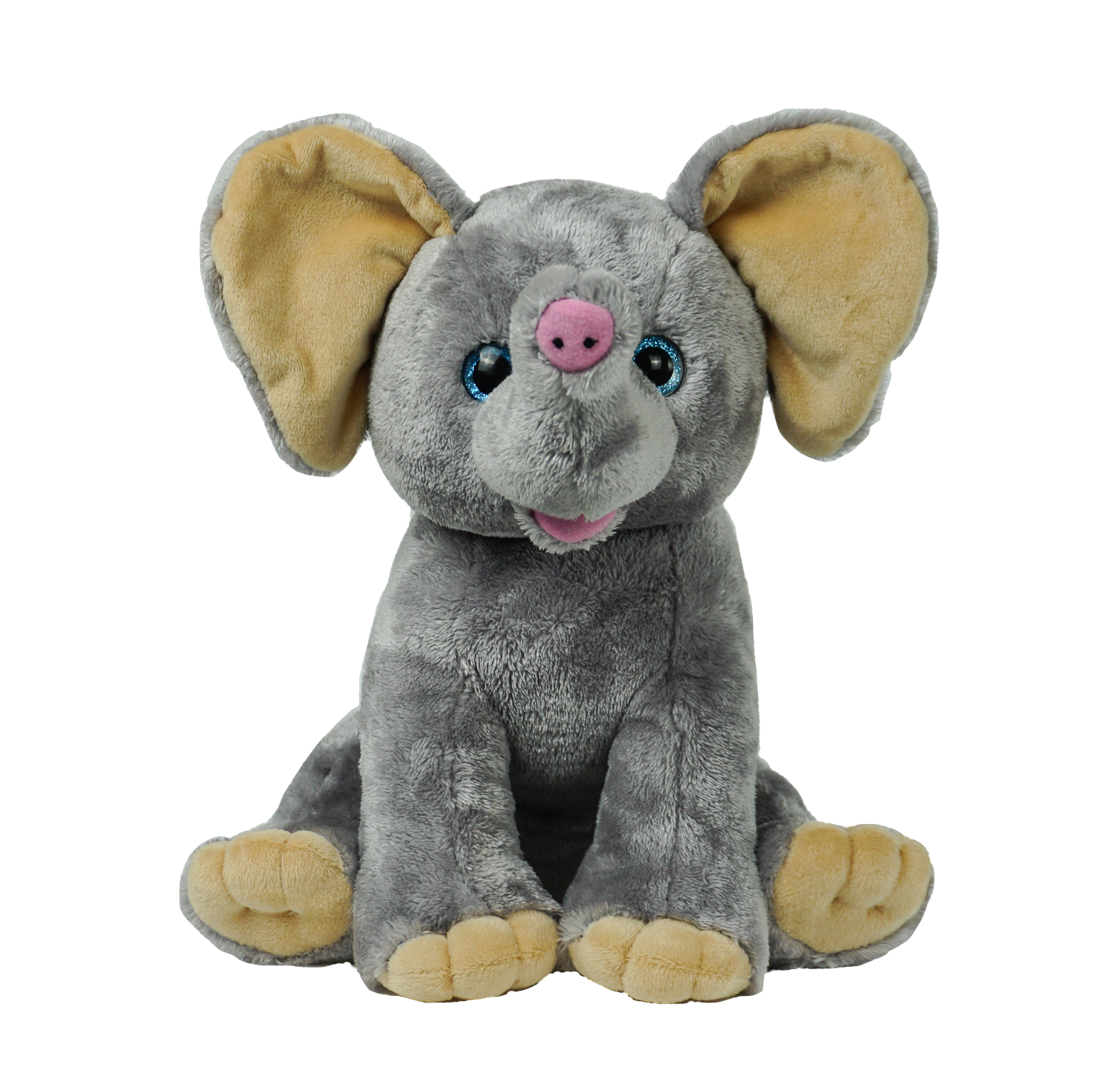 Ellie the Elephant unstuffed 16 inch plush animal in the Frannie and Friends interactive create a cuddly club