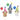 Cat Gnomes with party hats and balloons celebrating a special event like birthday, retirement, job promotion, new baby