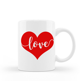 Coffee Mug Love Valentines Day Gift Ceramic 15 oz
