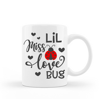 Coffee Mug Lil Miss Love Bug Ceramic 15 oz