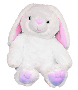 Cottonball, the super softest white bunny you will ever hop across for the Frannie and Friends Create a Cuddly Club