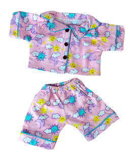 Pink sunny days pajama clothing for 16" teddy bears or stuffed animals 
